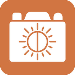 Vector Design Camera Brightness Icon Style