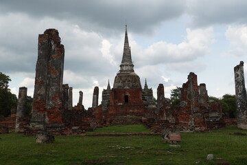 Obraz premium ワット プラ シー サンペット アユタヤ・タイ วัดพระศรีสรรเพชญ์ Ayutthaya, Thailand