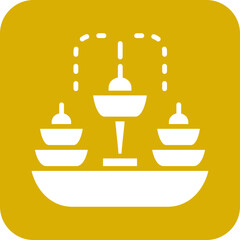 Vector Design Fountain Icon Style