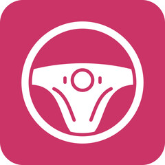 Vector Design Steering Wheel Icon Style