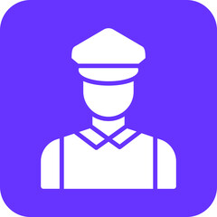 Vector Design Taxi Driver Icon Style