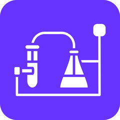 Vector Design Chemical Experiment Icon Style