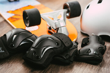 Surfskate and protective gear