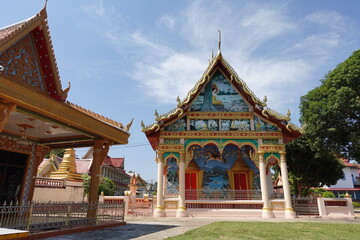 Fototapeta na wymiar Wat Boatmuang, Chanthaburi Thailand　ワット ボート ムアン　チャンタブリー・タイ　วัดโบสถ์เมือง