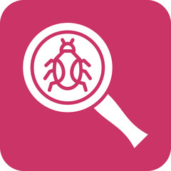 Vector Design Search Bug Icon Style