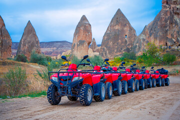 Adventure, leisure activity in Cappadocia, Turkey- quad