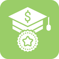 Vector Design Scholarship Icon Style