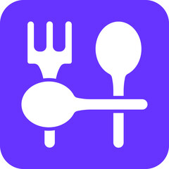 Vector Design Knife and Fork Icon Style