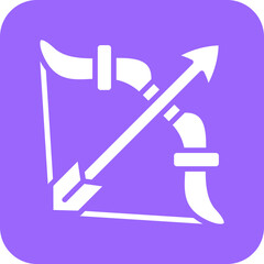 Vector Design Bow Arrow Icon Style