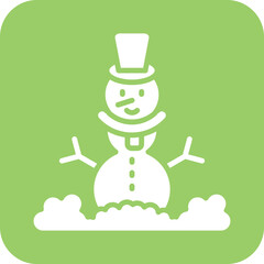 Vector Design Snowman Icon Style