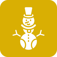 Vector Design Snowman Without Snow Icon Style