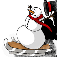 snowman vector design illustration 