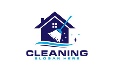House Cleaning company badge, emblem. Vector illustration.	
