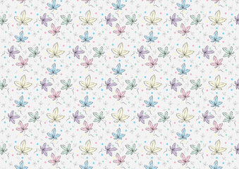 abstract colorful floral seamless pattern background