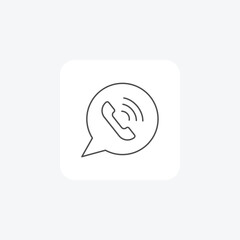 Contact, Communication, thin line icon, grey outline icon, pixel perfect icon