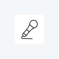 Mic,ProfessionalMicrophone, StudioRecording line icon, outline icon, pixel perfect icon