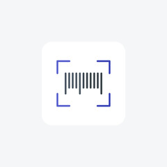 Barcode Scanner, Data Capture, Scan, flat color icon, pixel perfect icon