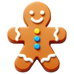 3D christmas gingerbread man
