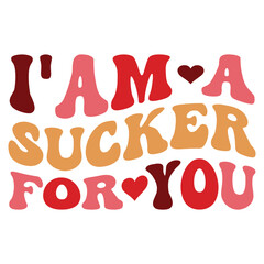 I'm a sucker for you Retro SVG