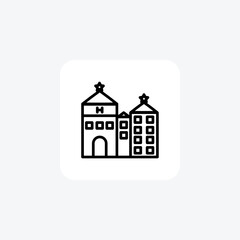 Five-Star Hotel,Luxury, Accommodation, line icon, outline icon, pixel perfect icon