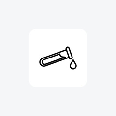 Test Tubes,Medical Testing, Sample Containers, line icon, outline icon, pixel perfect icon