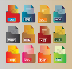 File formats icons