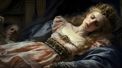 페라이 왕을 대신하여 죽어가는 아내 아케스티스