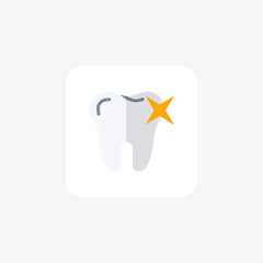 Teeth,Dental Clinic, Orthodontics, Dental Icon flat color icon, pixel perfect icon