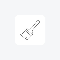 Brush ,Painting, Art, Drawing, thin line icon, grey outline icon, pixel perfect icon