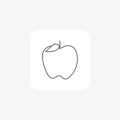 Fruit, Healthy Eating, Nutrition, Orchard thin line icon, grey outline icon, pixel perfect icon