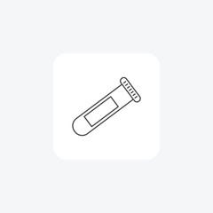 Test Tube Chronicles,Laboratory glassware, Chemical experiments thin line icon, grey outline icon, pixel perfect icon