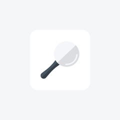 Magnifying glass, Optical tool, Hand lens,flat color icon, pixel perfect icon