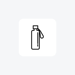 Water Bottle, HydrationCompanion, ThirstRelief, PortableRefreshment, icon isolated on white background vector illustration Pixel perfec