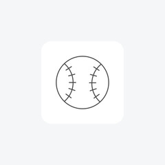 Baseball, Ball game, Sports ,icon thin line icon, grey outline icon, pixel perfect icon