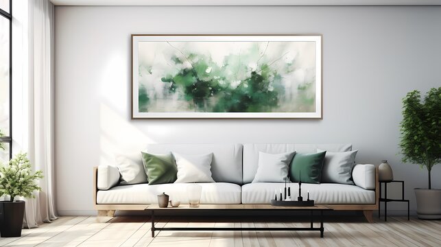 D&eacute;coration int&eacute;rieure dde salon avec cadre photo