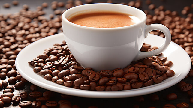 cup of coffee HD 8K wallpaper Stock Photographic Image 