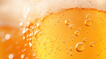 liquid bubbles beer drink bubble burst close illustration light yellow, up refreshing, texture glass liquid bubbles beer drink bubble burst close