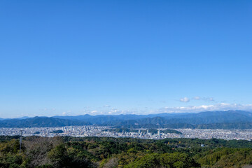 Fototapeta na wymiar 静岡県日本平からの静岡市街