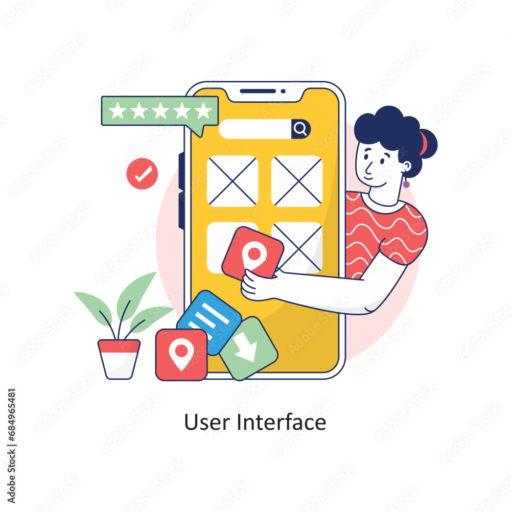 Poster user interface vector filled outline design illustration. symbol on white background eps 10 file