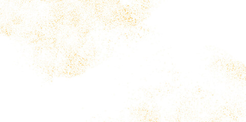 Fototapeta na wymiar gold glitter transparent background and Gold sparkle splatter border. Gold Foil Frame Gold brush stroke.