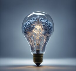 A light bulb with a brain