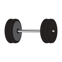 Barbell vector icon
