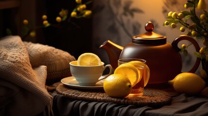 fresh lemon tea drink lemon illustration juice slice, splash water, ice realistic fresh lemon tea drink lemon