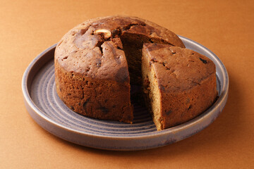 Homemade cashew plum cake,Plum cake made with dried fruit, raisins, cashew nuts, almond etc. Tasty...