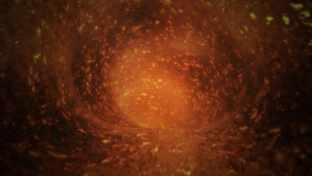 Volcanic Lava Tube In Seamless Loop, vj