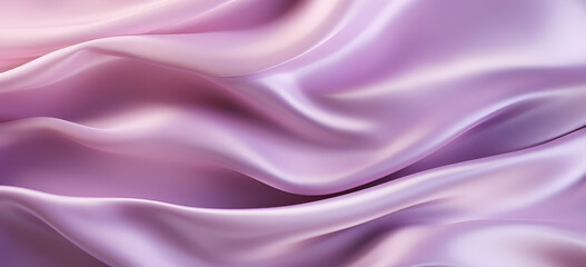 Naklejka premium Mauve Velvet Delight: Satin Silk Texture Wallpaper. Soft Purple Elegance: Luxurious Silk Satin Backdrop