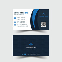 Modern and clean professional business card template