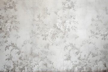  Old wallpaper on the wall. Old wallpaper for texture or background. generative ai.