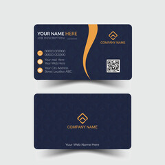 Modern and clean professional business card template