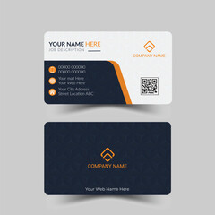 Modern and clean professional business card template